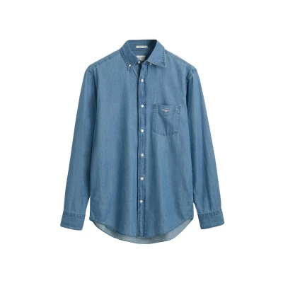 Immagine di GANT Regular FIT Camicia, Uomo, Taglia: Large, Semi light blue