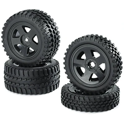 Immagine di Carson 500900027 Set Pneumatici 1:10 all Terrain, Accessori per modellismo, Colore: Nero