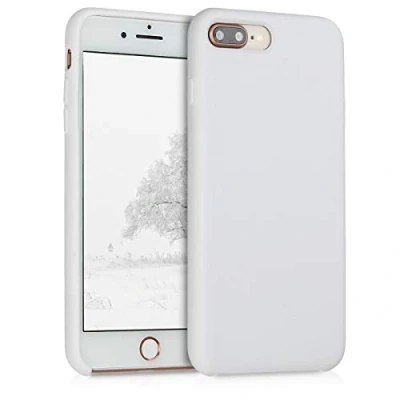 Immagine di kwmobile Cover per Apple iPhone 7 Plus/iPhone 8 Plus Custodia Back Case Smartphone in Silicone TPU Protezione Gommata bianco