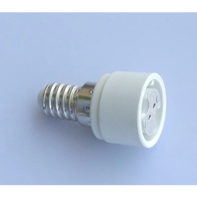 Immagine di 2 adattatori per attacco da E14 a G4 MR16 GU5.3 GU4 lampadine LED o alogene