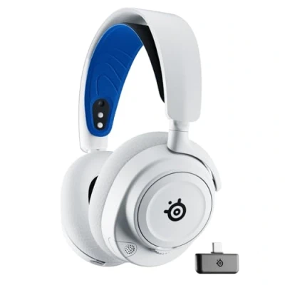 Immagine di SteelSeries Arctis Nova 7P Wireless Cuffie da gioco multipiattaforma e per cellulari 2,4GHz + Bluetooth simultaneo Batteria 38 ore USB C Microfono estraibile Playstation, PC, VR, Switch
