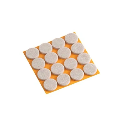 Immagine di Metafranc 644796 TopSoft Set feltrini autoadesivi in Feltro, Protezione Efficace per mobili delicati, sedie e Pavimenti, Colore: Beige, Ø 17 mm (16 Stück)