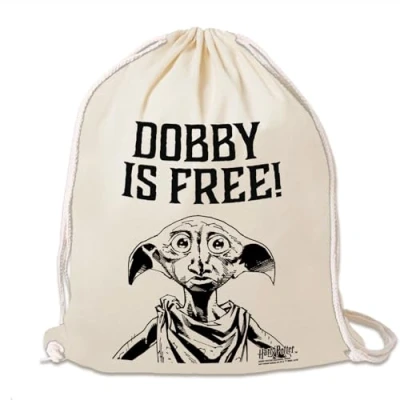 Immagine di Logoshirt Harry Potter Dobby è un Elfo libero Sacca Gym design originale concesso su licenza