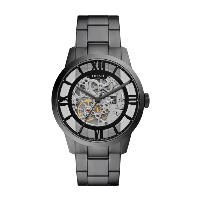 Immagine di Fossil Orologio Analogico Meccanico a Carica Manuale Uomo con Cinturino in Acciaio Inossidabile ME3268