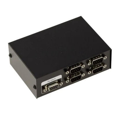 Immagine di KALEA INFORMATIQUE Scatola di condivisione seriale RS232 Switch a 4 porte RS 232. Reversibile, ingressi 1 uscita OPPURE ingresso uscite