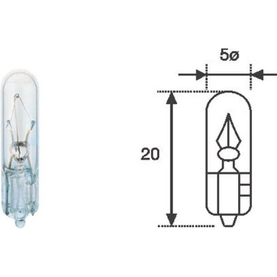 Immagine di MAGNETI MARELLI 003721100000 Lampadina 12 1,2 T5 W2x4,6d
