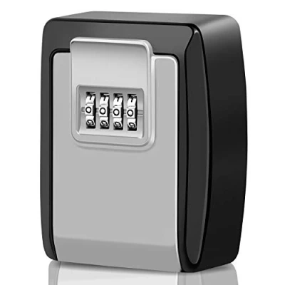 Immagine di Faneam Grande Cassetta Sicurezza Chiavi Combinazione a 4 Cifre, Key Box Impermeabile Cassaforte per Esterno Portachiavi Muro Chiave Casa Garage