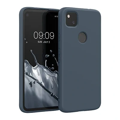 Immagine di kwmobile Custodia Compatibile con Google Pixel 4a Cover Back Case per Smartphone in Silicone TPU Protezione Gommata ardesia scuro
