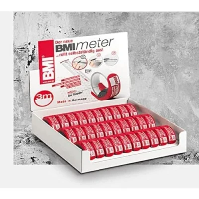 Immagine di BMI metro tascabile BMIMETRO 429 (3 m, larghezza 16 mm, passo mm/inch, cinturino in acciaio inox + infrangibile, formato compatto, a nastro) 429351021