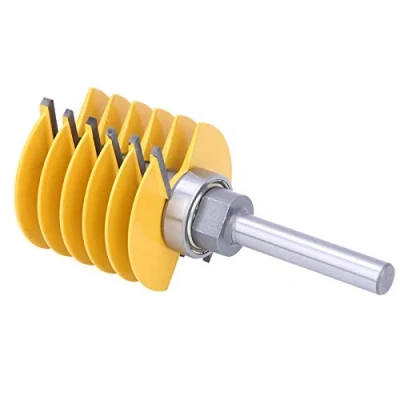 Immagine di Finger Joint Router Bit, 8 millimetri gambo regolabile cuscinetto Joint, reversibile lavorazione del legno scalpello Cutter fresa Bit