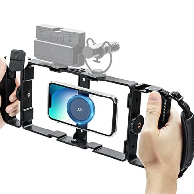 Immagine di JJC Set di telecomandi magnetici per smartphone con telecomando wireless iPhone 13 12 11 Pro Max Huawei Samsung Google Phone Stabilizzatore video gabbia riprese