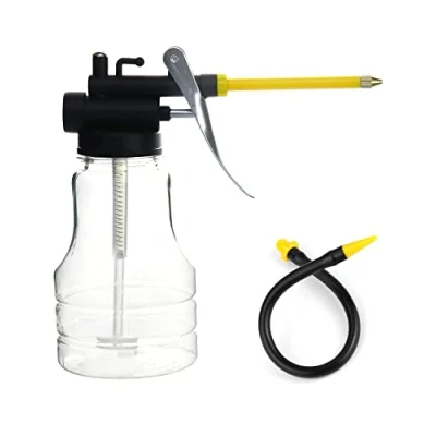 Immagine di QWORK® Barattoli di Olio da 250 ml con Pompa, Barattolo Trasparente Spray per beccuccio Dritto e Flessibile