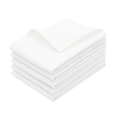 Immagine di ZOLLNER 5 strofinacci da cucina cotone 50x100 cm canovacci morbidi e di lunga durata lavabili a 95C bianchi qualità gastronomica certificato OEKO TEX (R)