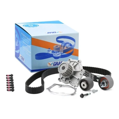 Immagine di GRAF KP824 1 Pompa Acqua + Kit cinghia Distribuzione 132 28mm per trasmissione dentata VOLVO: V40 Hatchback, V50, XC60 I