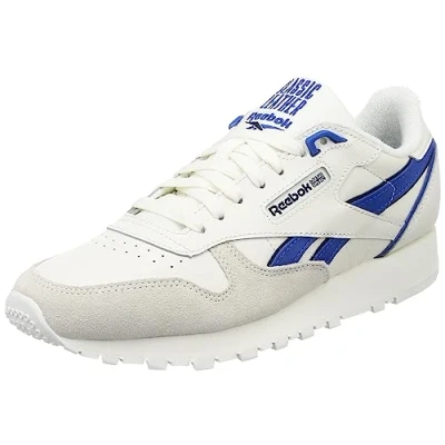 Immagine di Reebok Classic Unisex Sneakers basse, Taglia: 37.5, Chalk/vector blue/vector navy Pelle e tessuto