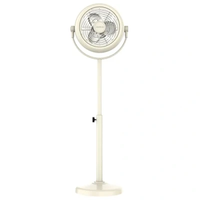 Immagine di Cecotec Ventilatore a piantana Retrò, EnergySilence 250 ClassicStyle beige retrò. 25 W, diametro cm, 3 assi aerodinamici, inclinazione regolabile, 2 velocità, elegante design