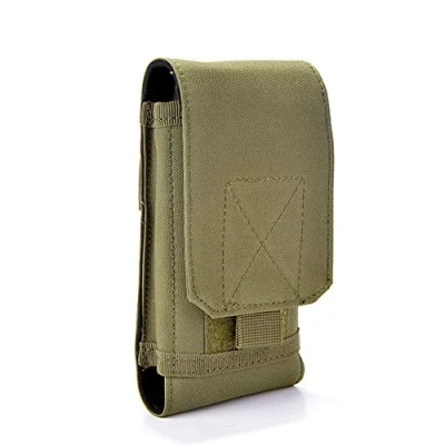Immagine di Universal Tactical MOLLE Holster Army Mobile Phone Belt Pouch EDC Security Pack Carry Accessory Kit Waist Bag Case Compatible iPhone 13/14/15/16 Series &amp; Samsung Galaxy S24, A