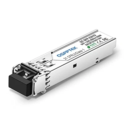 Immagine di QSFPTEK Gigabit SFP Modulo LC Port 1000BASE SX Transceiver 850nm 550m DDM Multimode Mini GBIC per Cisco GLC MMD/GLC MM, Ubiquiti UF MM 1G, Mikrotik Altri Switch Aperti