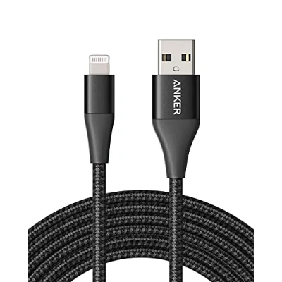 Immagine di Anker Cavo Lightning in Nylon Powerline+ II [Certificato Apple MFi] (3m) per Perfetta Compatibilità con iPhone X / 8/8 Plus 7/7 6/6 5/9 e tanti altri.