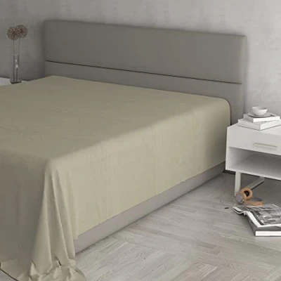 Immagine di Lenzuolo sopra “Max Color 100% Cotone, Tortora, Matrimoniale Maxi