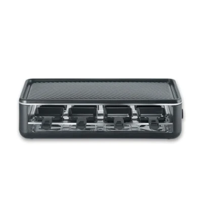 Immagine di SEVERIN Raclette grill con 8 padelle rivestimento antiaderente e funzione click stow 1300 W Nero RG 2365