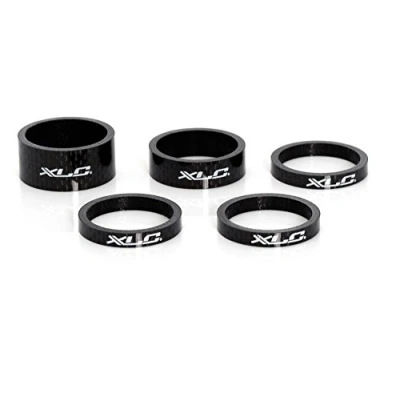 Immagine di XLC allargamento testa sterzo a head Spacer Set AS C01 3 x 5/1 10/1 15 mm, 1 1/8 pollici, Carbon, 2500531600