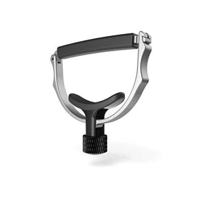 Immagine di D&#039;Addario Guitar capo per chitarra acustica Capotasto Cradle Style crea una tensione uniforme Il autocentrante Acciaio inossidabile