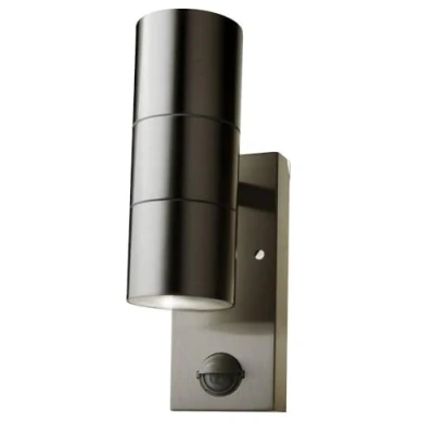 Immagine di V TAC VT 7622PIR 7503 Lampada da parete per esterni a LED (monocolore) GU10 acciaio inox