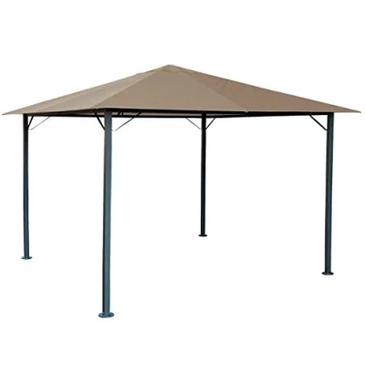 Immagine di Quick Star Gazebo da Giardino, in Metallo, Modello Nizza, 3 x m, Anticato, Colore: Sabbia