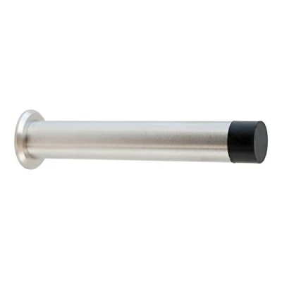 Immagine di Stoppwerk fermaporta a parete in acciaio inox TS014 con materiale di montaggio e tampone gomma per inclusi Ø 2,5 cm A: 10