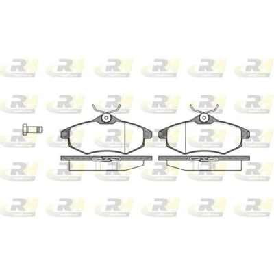 Immagine di ROADHOUSE 2881.00 Kit pastiglie freno Assale anteriore con bulloni/viti accessori, molla CITROËN: C3 I Hatchback, C2 II