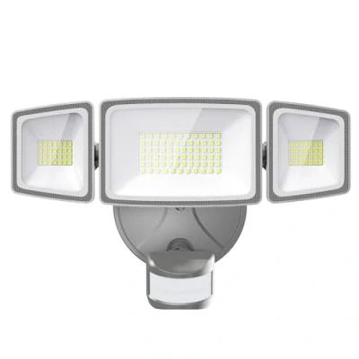 Immagine di Onforu 55W Faretto con Sensore di Movimento, IP65 Impermeabile Faro LED Sensore, 5000 LM Luce sicurezza Esterno, K Bianca Faretti per Giardino, Corridoio, Terrazza, Patio, Cortile