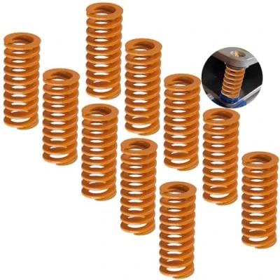 Immagine di CESFONJER Stampante 3D molle 10pcs, compressione molla,0.31 in od 0.78 di lunghezza m3 vite carico leggero,Creality cr 10 10s S4 Ender 3 scheda madre inferiore Connect livellamento
