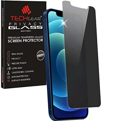 Immagine di TECHGEAR Privacy Vetro Pellicola per iPhone 12 / Pro Anti Spy [Durezza 9H] [Resistente ai Graffi] [Senza Bolle] Compatibile con 12/12 (6,1 Pollici, 2020)
