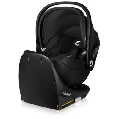 Immagine di LIONELO Seggiolino Auto con Base MOXIE i Size Ovetto SET per bambini 40 87 cm, Montaggio ISOFIX, Piede di Supporto, Protezione laterale, Regolazione poggiatesta, Riduttore Dri Seat