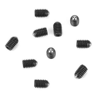 Immagine di 10pcs M4 Pressori a molla parti di fissaggio viti filettati con sfera Set esagono incassato stantuffo in acciaio al carbonio(M4*6)