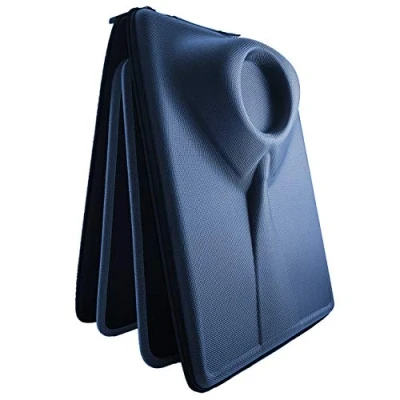 Immagine di Packshi Camicia Uomo Viaggio Custodia Borsa Per Camicie Indumenti il Trasporto e in di Senza Grinze Valigia Con Inserto Piegatura Regalo Gli Uomini (Blu scuro)