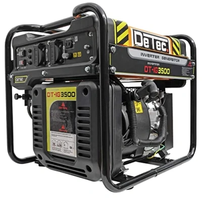 Immagine di DeTec. Generatore di corrente inverter 3,5 kW a benzina 230 V + 12 Backup unità emergenza silenzioso ed economico digitale