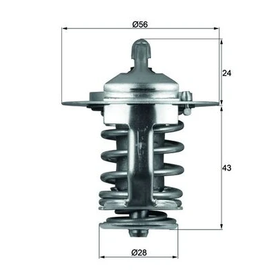 Immagine di MAHLE ORIGINAL TX 70 82 Termostato motore 56 senza guarnizione MITSUBISHI: L200 III Pick up, Lancer 7 Limousine, PAJERO 2
