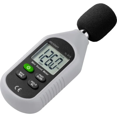 Immagine di VOLTCRAFT Fonometro SL 10 R 30 130 dB 31.5 Hz 8 kHz Alloggiamento in materiale granulare riciclato