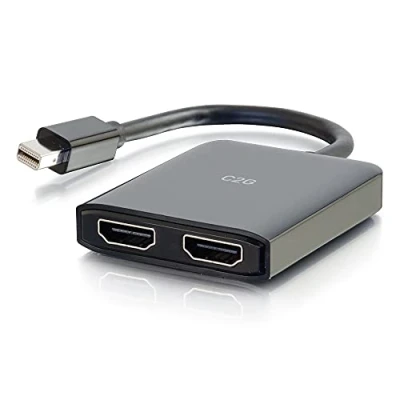 Immagine di C2G Splitter multiplo per monitor Mini DisplayPort HDMI Nero