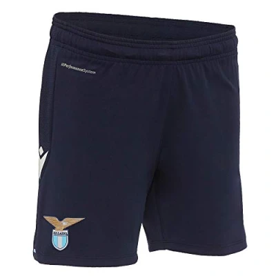 Immagine di Macron SSL M20 Short Gara Third Ufficiale Jr, Pantaloncini da Bambino Terza SS Lazio 2020/21 Bimbo, Blu, JL