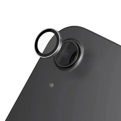 Immagine di RHINOSHIELD Camera Lens Protector Compatible with[iPad Pro 2018/Air 4/5/6(11/13 inch)/Mini 6]Impact Protection High Clarity n Scratch/Fingerprint Resistant 9H Tempered Glass with Aluminum Trim Silver