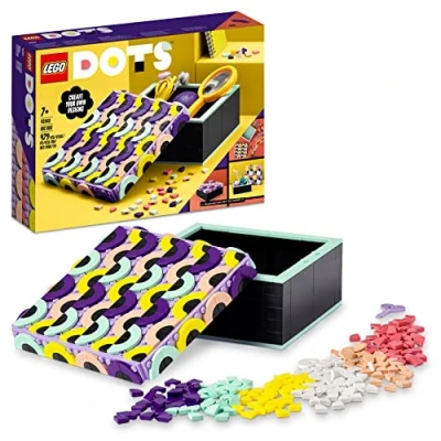 Immagine di LEGO DOTS My Big Box, Set di Giocattoli Fai da Te con Contenitore Coperchio Portaoggetti, Regalo Creativo, Giochi per Bambini e Bambine 41960
