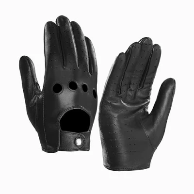 Immagine di MGGMOKAY Guanti da guida in pelle touchscreen uomo sfoderati,nero,XL