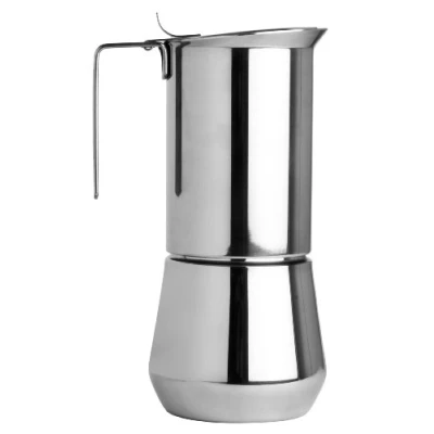 Immagine di ILSA Caffettiera Espresso Turbo Express, Acciaio Inox 18/10, Tazze 6, Capacità 35 cl