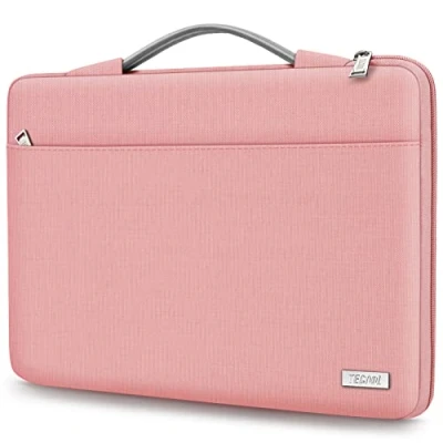 Immagine di TECOOL 13 13,5 Pollici Custodia Borsa PC per MacBook Air/PRO M1 M2 2012 2022, PRO 14 M3 2023 2021, Surface Laptop 13,5, Huawei MateBook D14 14S, ASUS Zenbook Notebook, Rosa