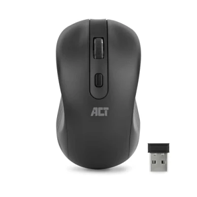 Immagine di ACT Sensore ottico del mouse wireless 1000 DPI Ricevitore USB a 2,4 Ghz Impugnatura per il pollice Mancino e destro Leggero AC5105