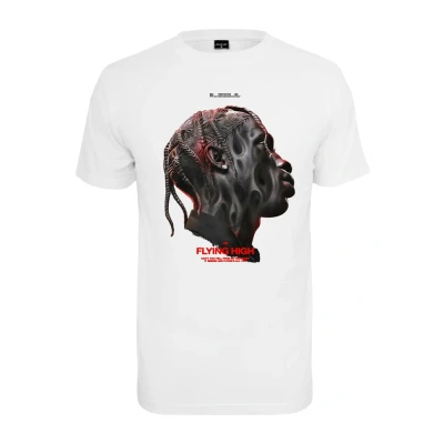 Immagine di Upscale by Mister Tee Flying HIGH Oversize Overs Tshirt con stampa, Uomo, Taglia: Large, White