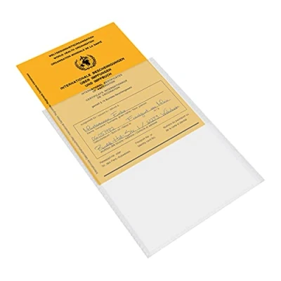 Immagine di mtb more energy® 2 custodie per libretto di vaccinazione 105 x 145 mm trasparenti passaporto vaccinale